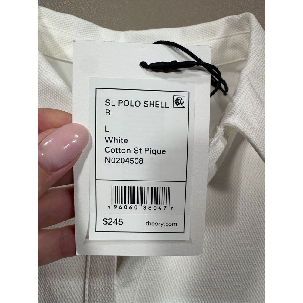 NWT Theory Sleeveless Polo Shirt MSRP:$245 - Picture 5 of 7